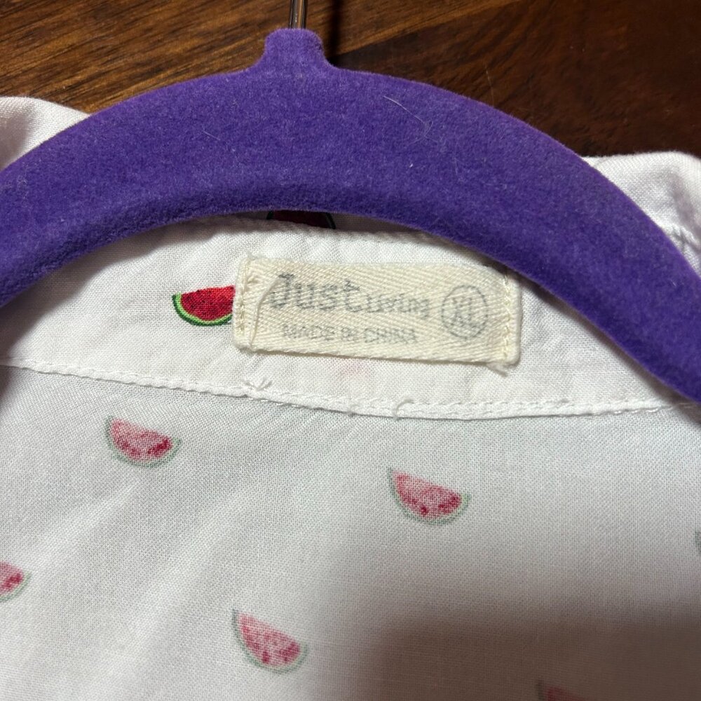 Just living watermelon tank top womens button up Sz XL fun flowy summer playful - Picture 3 of 9